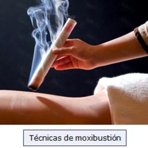 Illustration d’une technique de moxibustion