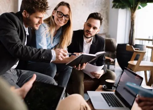 Réunion professionnelle et collaboration